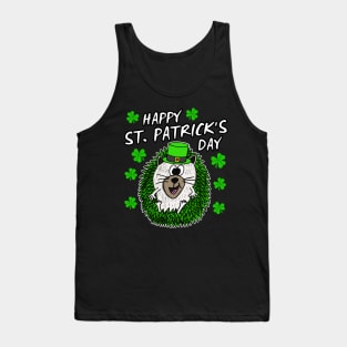 Happy St. Patrick's Day 2022 Hedgehog Wildlife Lover Tank Top